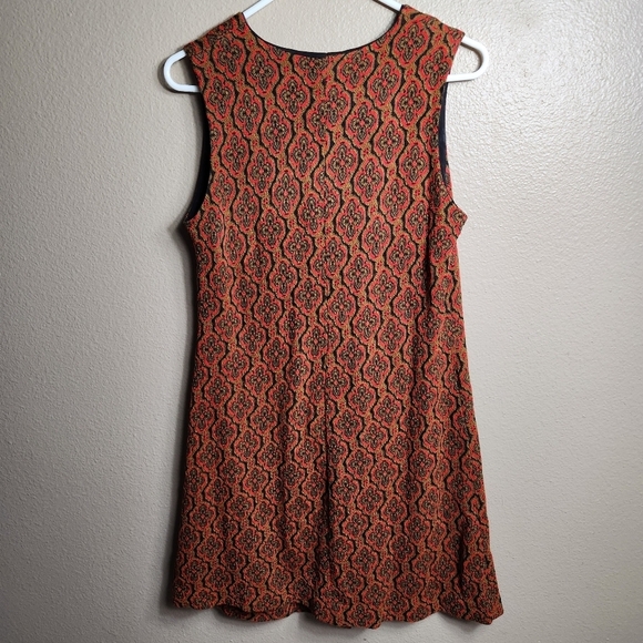 Joan Curtis Vintage 60s Go Go Womens Geo Print Sleeveless Knit Mini Dress-Size S - Picture 3 of 6